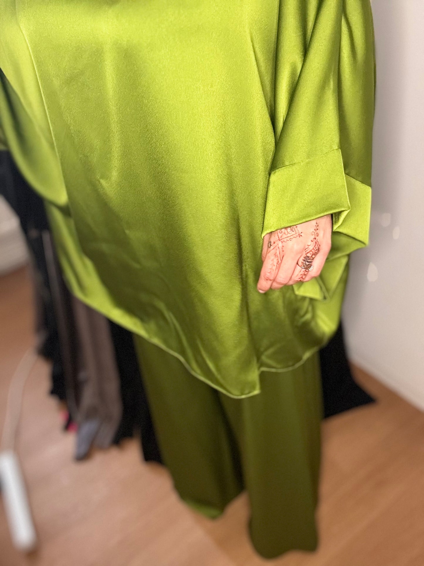 Ensemble 2 pièces satin