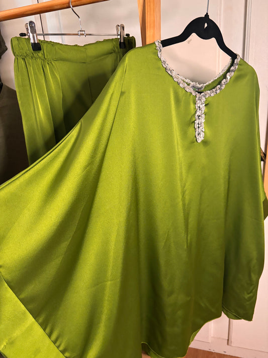 Ensemble 2 pièces satin